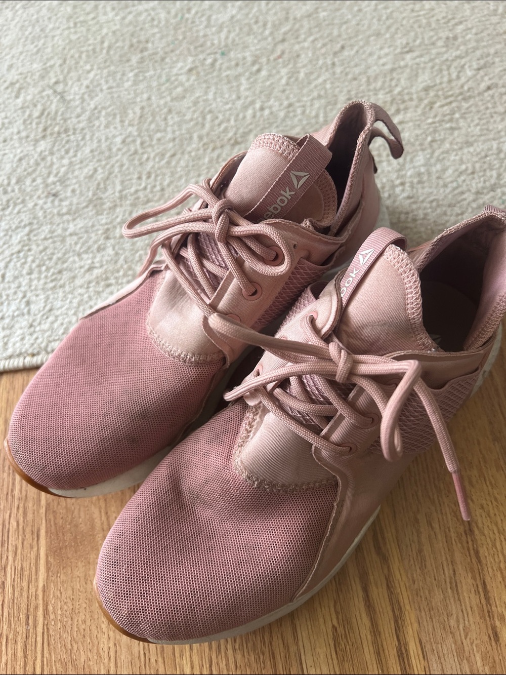 Reebok Women's Dusty Pink Athletic Sneakers - Lace-Up Trainers
